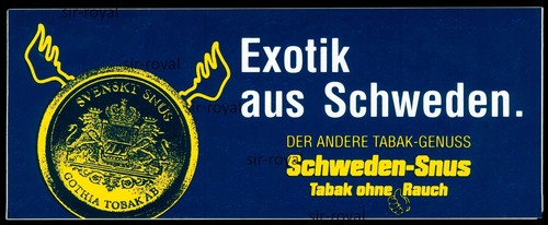 Werbe aufkleber schweden - werbe,