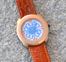 Vintage Uhr United Colors of Benetton, Lederarmband, Batterie neu