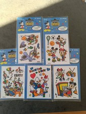 5x Mickey Mouse Vintage Sticker ungeöffnet in OVP 90er Jahre Sammlerstücke