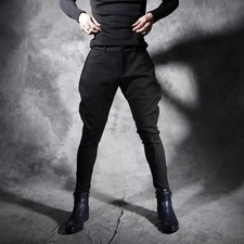 NEU Herren Schwarz Baggy Hose