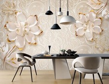 3D Blume Muster Q9064 Tapete Wandgemälde Fototapete Selbstklebend Kay