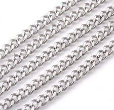 PANZERKETTE 2 mm - 10 mm Massiv Edelstahl Halskette 30 cm - 120 cm Herren Damen 