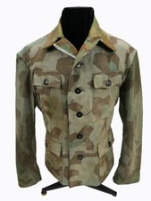 Wehrmacht M43 Tarnjacke Frontfertigung Splittertarn Feldbluse Viertaschenrock