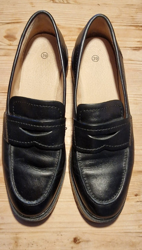Halbschuh slipper leder 39 - halbschuh, gr.39
