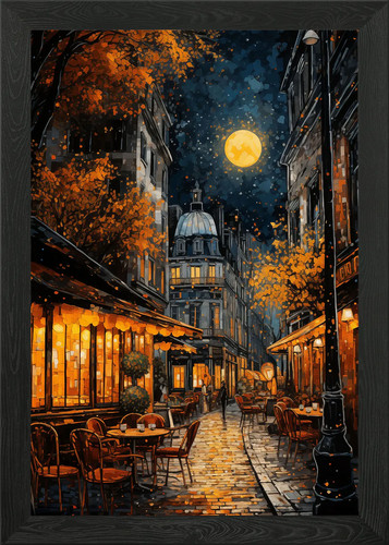 Paris straßen bei nacht - paris,