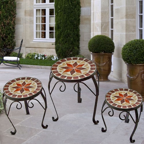 Blumentisch hocker gartentisch - hocker,