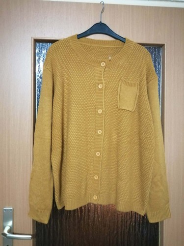 Strick jacke mit knopfleiste - jacke,