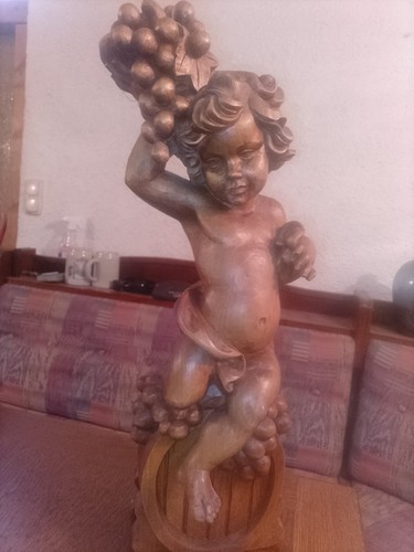 Holzfigur schnitzerei engel - schnitzerei,