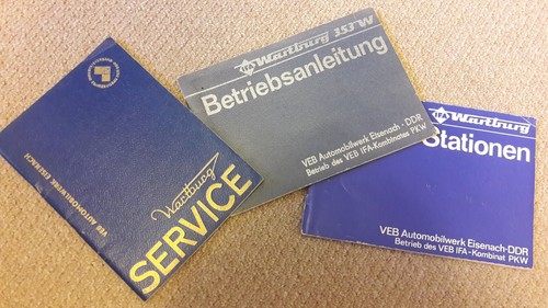 Wartburg service heft - service, heft,