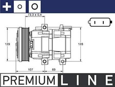 Mahle ACP 855 000P Kompressor Klimaanlage für Ford Transit 2006-2014 2.2 TDCi