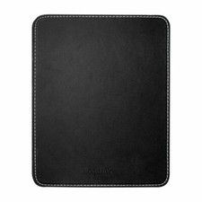LogiLink Mauspad Leder Design Mouse Pad 220x180x3mm Elegant Antirutsch Schwarz