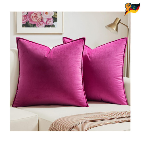 Sofakissen satin 40x40 pink - cm,