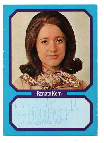 Autogrammkarte renate kern - renate,