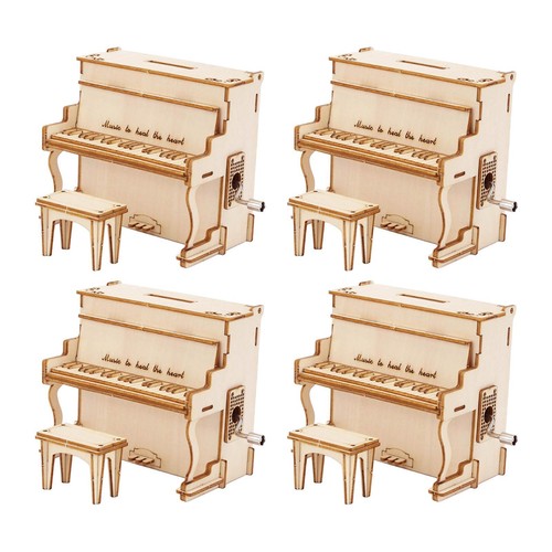 Piano musikbox puzzle - piano, 3d
