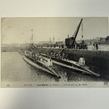 Postkarte 1.WK Unterseeboot Im Dock