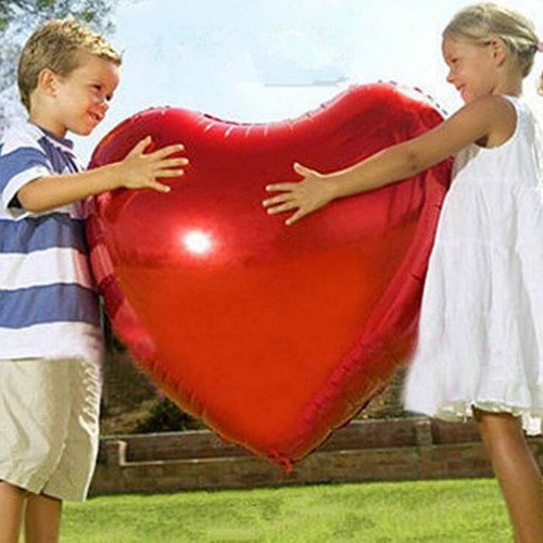 Herz folienballon rot xxl - herz,
