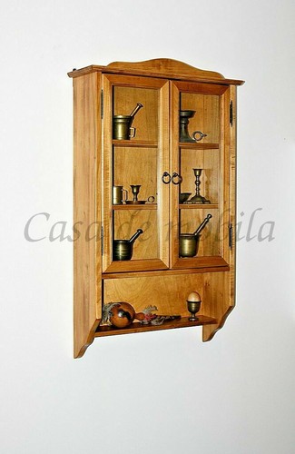Massivholz hänge vitrine - massivholz, hänge-vitrine