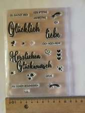 Clearstamps Schriftzüge /