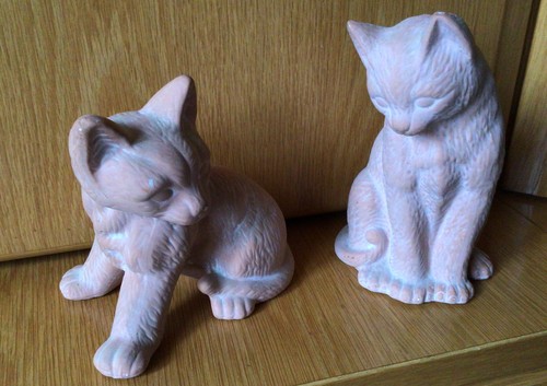 Keramik katzen tischdekoration - keramik,
