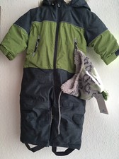 Neu 2 Teil.Set Skioverall Gr.80 Mütze Schneeanzug Topolino Winteranzug Babyanzug