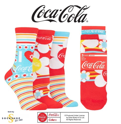 Coca cola socken damen - socken, retro