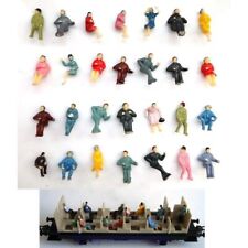 Figuren sitzende Reisende sitzend ideal für Waggons Spur H0 Set 50 Stück F32a