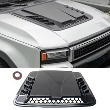 Universal Glänzend Schwarz ABS Auto Lufthutze Abdeckung Motorhaube Haube Scoop