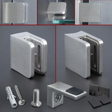 Glashalter Edelstahl Glas-Klemme-Befestigung Scheibensicherung PS: 1,5-10,76 mm