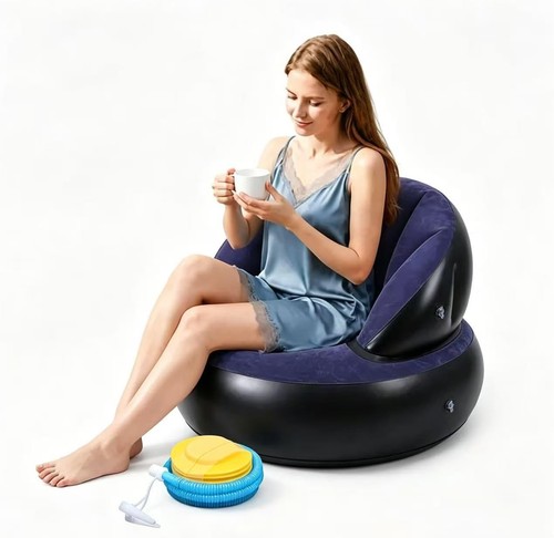 Aufblasbares sofa beflockt - sofa,