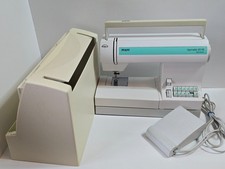 Pfaff Tipmatic 6110 Nähmaschine mit Zubehör, Pedal, Koffer mit Video