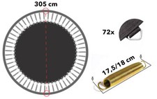 Trampolin sprungtuch 305 für - trampolin,