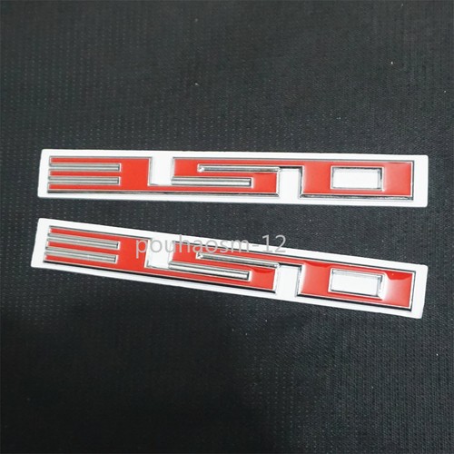 Red silver 350 chrome metal - 2x,