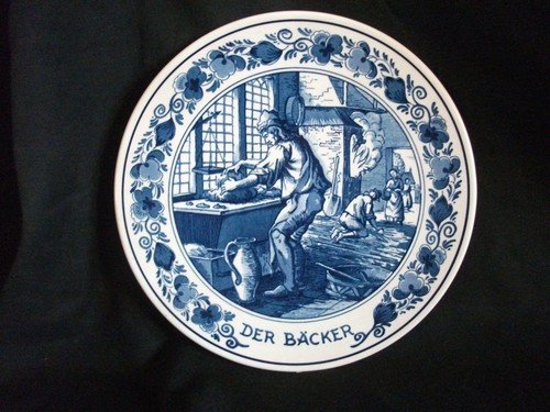 Wandteller der bäcker von - bäcker,