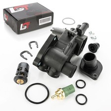 Thermostatgehäuse Kühlmittel Sensor Thermostat für VW BORA 1J GOLF 4 IV 1.4 1.6 