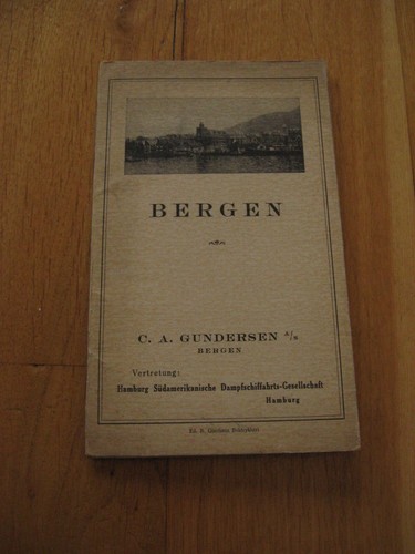 Alter stadtplan von bergen - von,