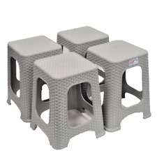 4x Hocker Tabure Stapelhocker