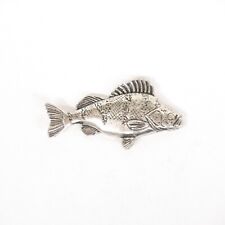 Barsch Pin Anstecknadel Fisch Angler Geschenk Hutnadel Hut Schmuck angeln Neu