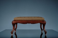 Vintage Antik Fußhocker Schemel Fußbank