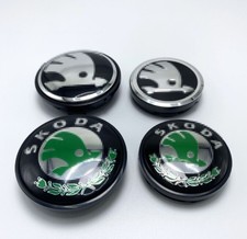4x Radnabenkappen 56/65mm Felgendeckel Radkappen Nabendeckel für Skodas DE