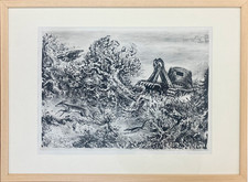 A. Paul Weber, Original-Lithographie "Fortschritt".