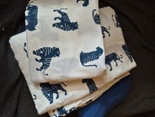 Ikea Bettwäsche 80x80 135x200 Top Weiss Blau Motiv Tiger