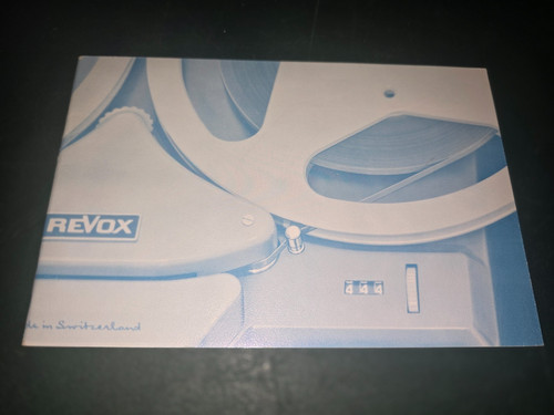 Revox g36 bedienungsanleitung - revox,