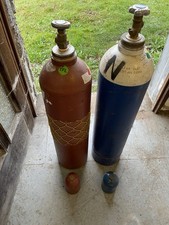 Große Acetylen Gasflasche mit Restfüllung / Schneidbrennen / Autogen