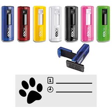 Geocachingstempel, Stempel, Logbuchstempel "Pfote", Colop Plus 30 versch. Farben