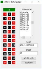 Sektoren  Ballungsjäger - Roulette System Software - Spiel auf Kesselsektoren