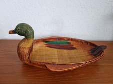 KORB Ente, Rattan, Weidengeflecht, Vintage