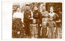 AK Foto 1914 Dresden Familie nach Schlesien Naumburg a.d. Queis / Nowogrodziec