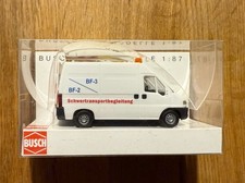 Top: Busch 47332 Fiat Ducato Schwertransport 1:87 Automodell OVP!