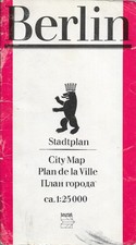 DDR Stadtplan mit Broschüre