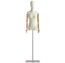 Jueraori Schaufensterpuppe Schneiderpuppe Weiblich Körper mit Kopf und Armen